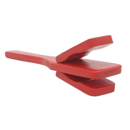 Kastaniety drewniane Red Line z rączką typu ORFF-83019