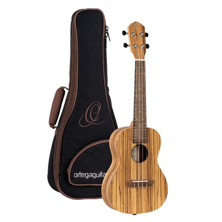 Ukulele Ortega Timber Series Concert Zebrawood+Bag-83788