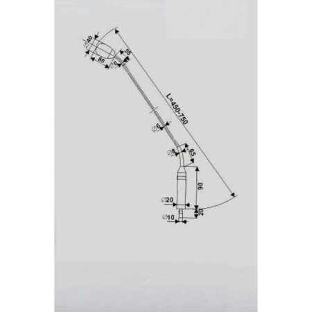 Mikrofon Rduch Meg-16w 50 cm czarny na czop-84028