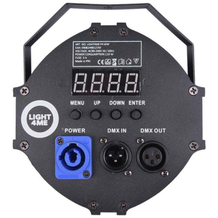 Reflektor sceniczny LIGHT4ME P4 LED PAR ciepły wht-84053