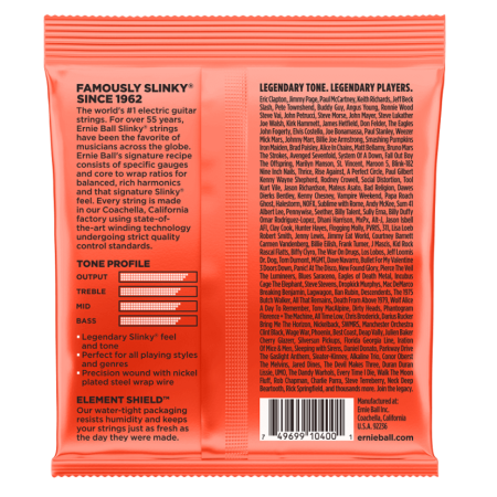 Str.Ernie Ball 2615 Skiny Top Heavy Bottom 10-62 7-84275