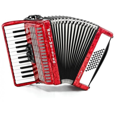 Akordeon Weltmeister Perle 26/48/II/3 Red 48B Kpl.-84317
