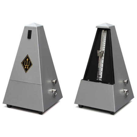 Metronom Wittner Piramida z dzwonkiem Srebrny -84706