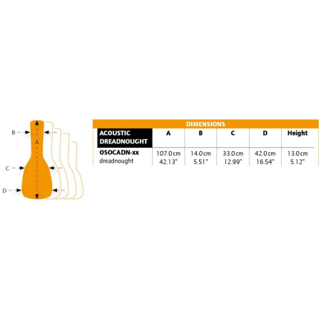Pokrowiec do gitary Ortega Soft-Case MO Acoustic-84814