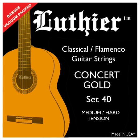 Str.Luthier do gitary klasycznej SET 40 gold USA-85937 Str.Luthier do gitary klasycznej SET 40 gold USA-85937