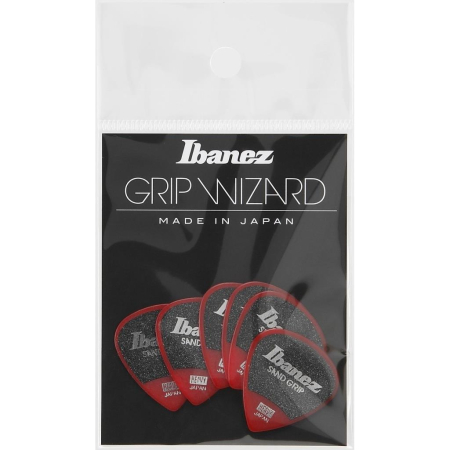 Zestaw kostek Ibanez Grip Wizard 6 pcs Red 1.0-86059