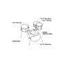 Perkusja TAMA Club-Jam Shell Kit 4 pcs - Aqua Blue-86090