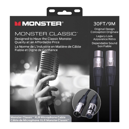 Kabel Xlr-Xlr 9m Monster Classic Microphone 30 ft.-86643
