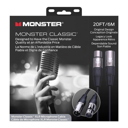 Kabel Xlr-Xlr 6m Monster Classic Microphone 20 ft.-86649