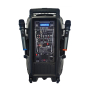 Przenośny mobilny głośnik + 2 mkirofony PP-12 UHF-86778