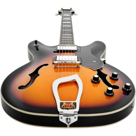 Hagstrom Viking Tobacco Sunburst Semi-Hollow Jazz -86913