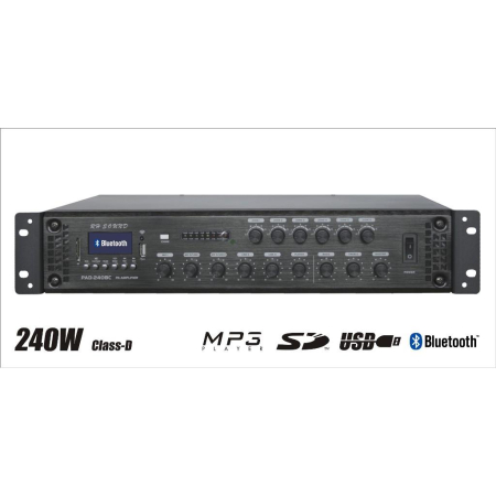 Wzmacniacz RH 100V PAD-240BC 100V 240W BT,MP3,USB-86921