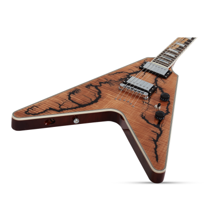 Schecter V-1 Electro-Resin Gloss Natural EXPO-86935