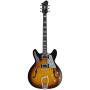 Hagstrom Super Viking Tobacco Sunburst Semi-Hollow-86902