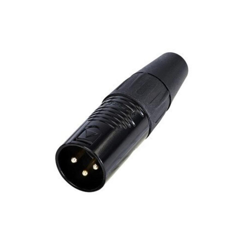 XLR Rean by Neutrik RC3M-B-D 3-pin męski pozłacany-87106