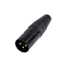 XLR Rean by Neutrik RC3M-B-D 3-pin męski pozłacany-87106