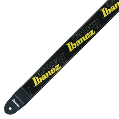 Pasek do gitary Ibanez GSD50-YE Logo Blk/Yellow-87495