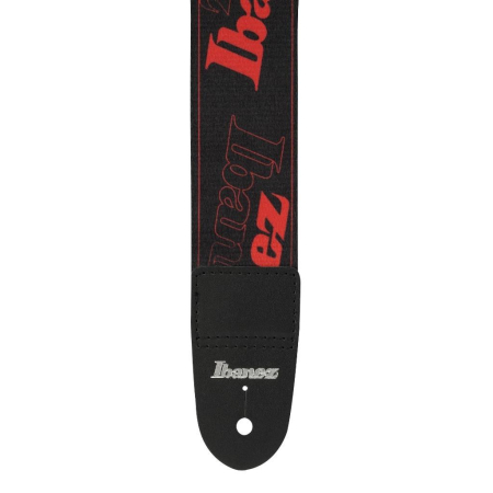 Pasek do gitary Ibanez GSD50-RD Logo Blk/Red-87500