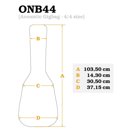 Pokrowiec do gitary Ortega Pro Series 4/4 Classic-87512