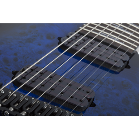 Schecter Omen Elite 7 Multiscale See ThruBlueBurst-87655