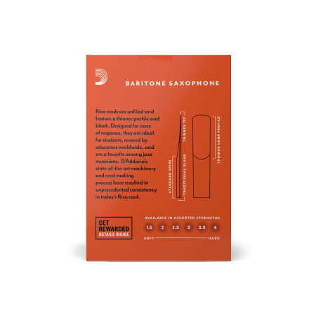 Stroik D'Addario Rico do sax baryton 3.0 -89628