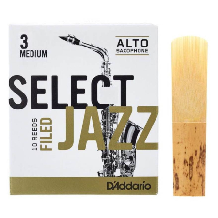 Stroik D'Addario Jazz Select do sax alt 3M Filed-90325