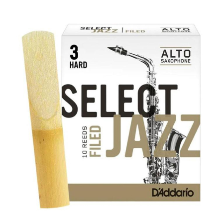 Stroik D'Addario Jazz Select do sax alt 3H Filed-90326