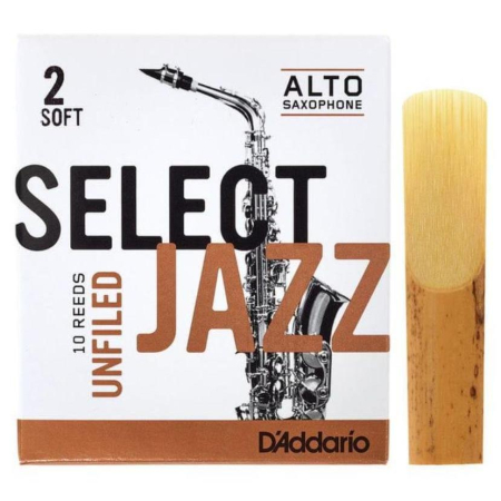 Stroik D'Addario Jazz Select do sax alt 2S Unfiled-90327