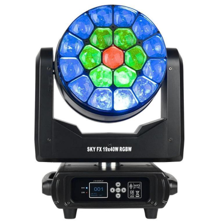 Głowica ruchoma LIGHT4ME SKY FX 19x40W RGBW-90352